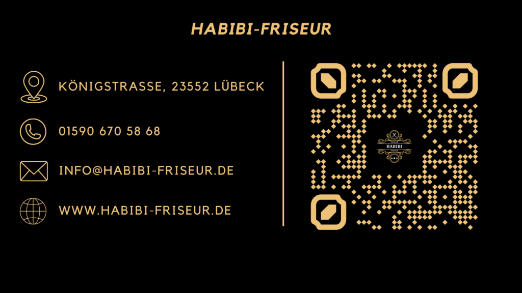 Webdesign Hamburg Northbay - Friseur Habibi Vorderseite Visitenkarte