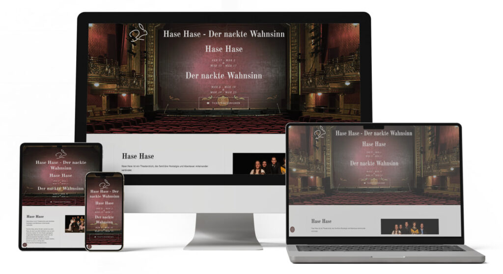 webdesign Hamburg Northbay - Theater Bild Design dernacktehase.de Mockup_dernacktehase