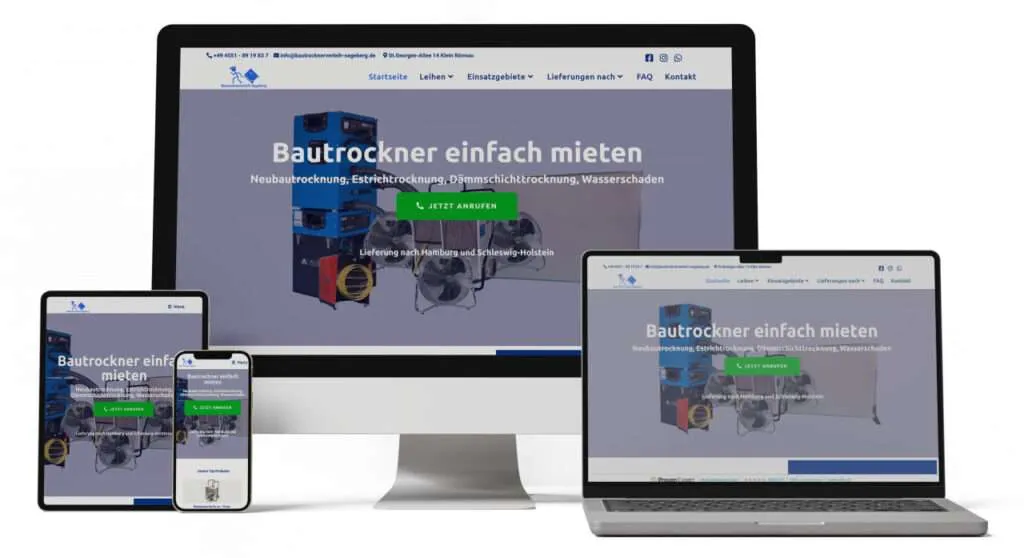 webdesign Hamburg Northbay - bautrocknerverleih-segeberg.de