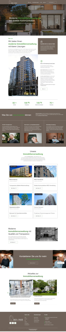 Webdesign SEO Agentur Hamburg Northbay Digital & Design Webseite Dach und Mauer