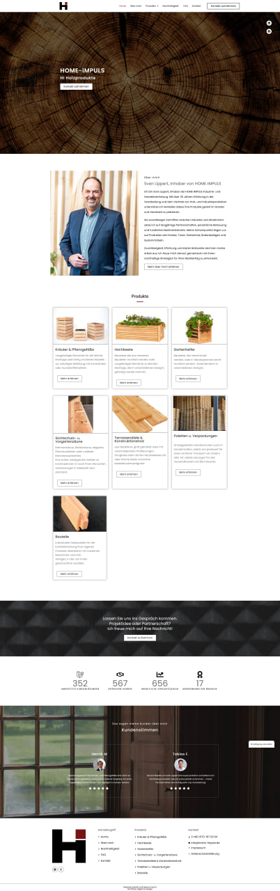 Webdesign SEO Agentur Hamburg Northbay Digital & Design Webseite Home Impuls Holzprodukte