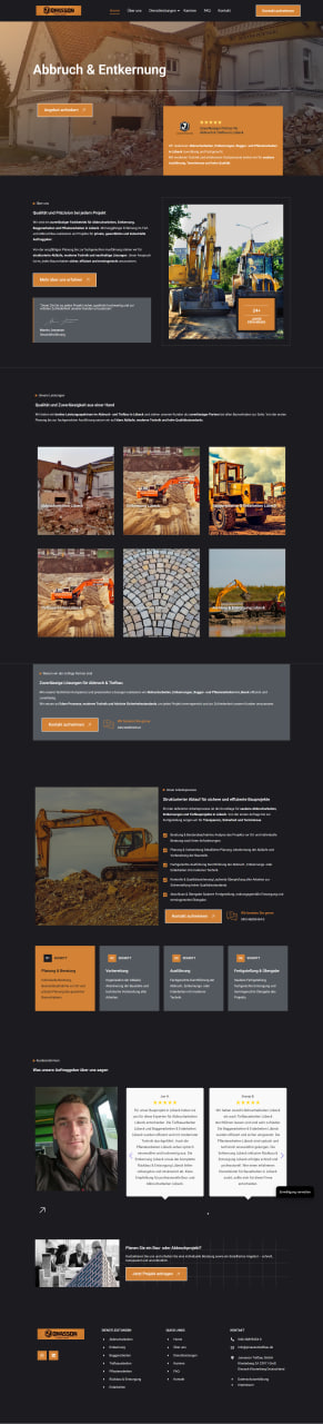 Webdesign SEO Agentur Hamburg Northbay Digital & Design Webseite Tiefbau Jonasson