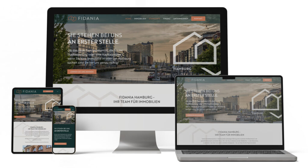 Webdesign SEO Agentur Hamburg Northbay Digital & Design Webseite Fidania Hamburg